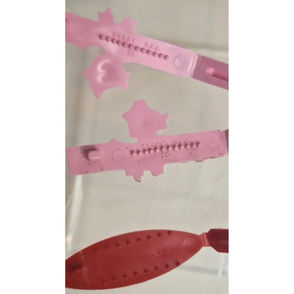 Lot Of 6 Goody Kids Hair Barrettes Duck Birds Plastic